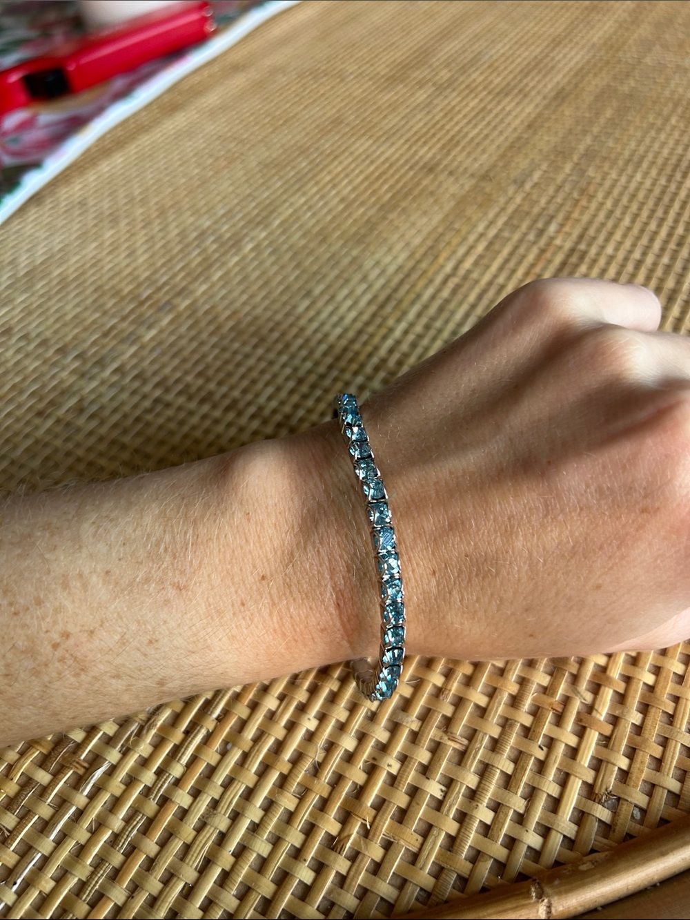 Touchstone Crystal by Swarovski Birthstone Bracelet March